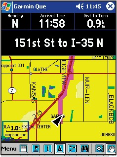 GARMIN Que map