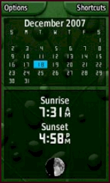 GARMIN Colorado 300 Calendar
