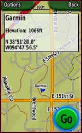 GARMIN Colorado 300 Navigation Start
