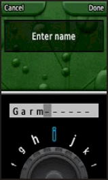 GARMIN Colorado 300 Text Entry