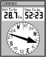 GARMIN Edge 205 compass