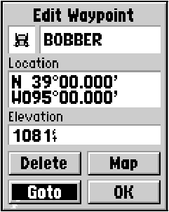 GARMIN eTrex Waypoint