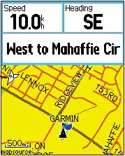 GARMIN eTrex Vista Color map