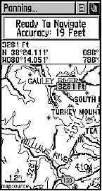 GARMIN eTrex Vista map
