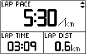 GARMIN Forerunner 101 lap