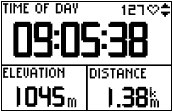 GARMIN Forerunner 301 custom page