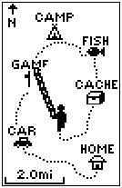 GARMIN Geko 301 map