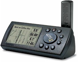 GARMIN GPS V in landscape mode
