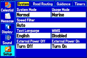 GARMIN GPSMAP276C setup