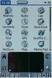 GARMIN iQue 3600 main menu