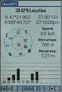 GARMIN iQue 3600 satellites