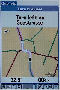 GARMIN iQue 3600 turn