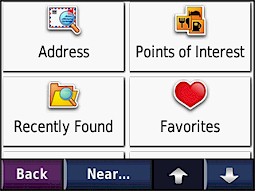 GARMIN Nuvi 200/250 search