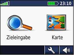 GARMIN Nuvi 200/250 Hauptmenu