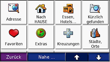 GARMIN Nuvi 660/670 Suche
