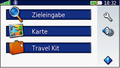 GARMIN Nuvi 660/670 Hauptmenu
