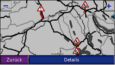GARMIN Nuvi 660/670 Verkehrsmeldungen