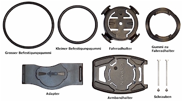 Wechselhalter schwarz zu GARMIN Forerunner 310XT