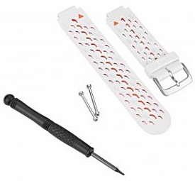 Wrist strap white/orange for GARMIN Forerunner 620