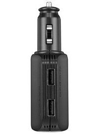 12V charger with 2 USB sockets