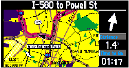 GARMIN StreetPilot III map