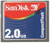 SanDisk 2 GB CompactFlash memory module