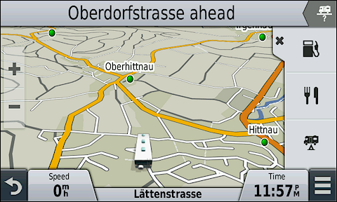 GARMIN Camper 660 - Map in day mode