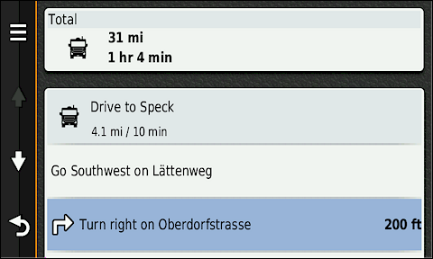 GARMIN Camper 660 - Directions (1 of 2)