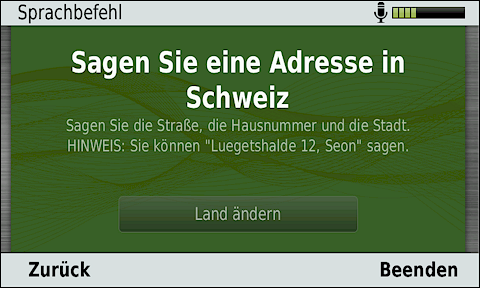 GARMIN Camper 660 - Sprachbefehl