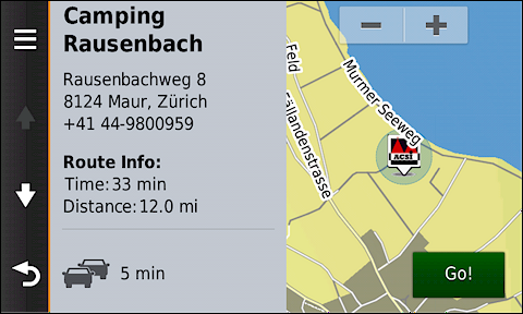 GARMIN Camper 760 - ACSI Campground Description 1 of 3