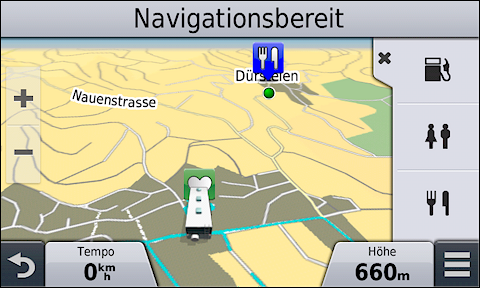 GARMIN Camper 760 - Karte im Tag-Modus