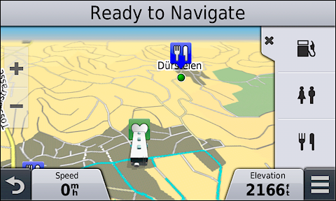 GARMIN Camper 760 - Map in day mode