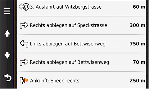 GARMIN Camper 760 - Navigationsanweisungen