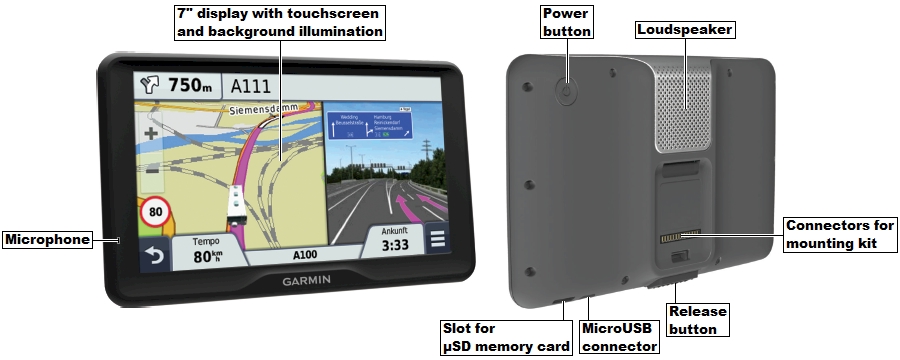 Overview of the GARMIN Camper 760