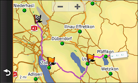 GARMIN Camper 760 - Route