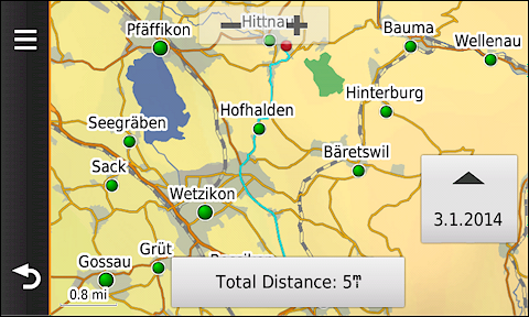 GARMIN Camper 760 - Track