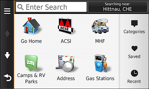GARMIN Camper 760 - Where to? 1 of 2