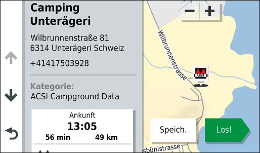GARMIN Camper 780 - ACSI Campingplatz-Beschreibung 1 von 2
