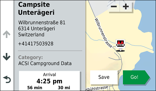 GARMIN Camper 780 - ACSI Campground Description 1 of 2