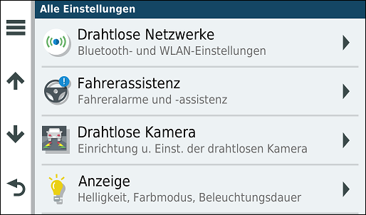GARMIN Camper 780 - Einstellungen 2 von 3
