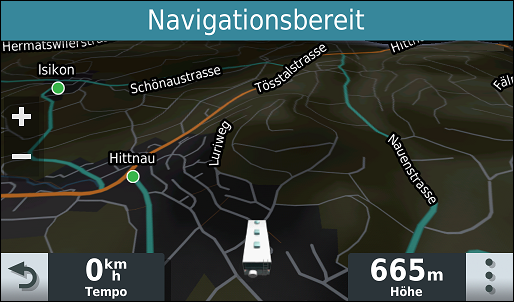 GARMIN Camper 780 - Karte im Nacht-Modus