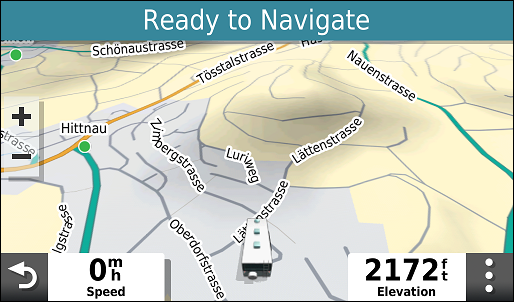 GARMIN Camper 780 - Map in day mode