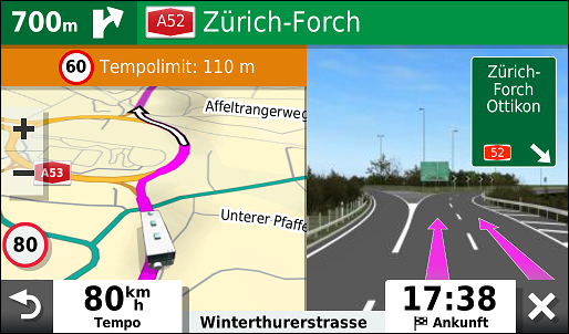 GARMIN Camper 780 - Spurassistent