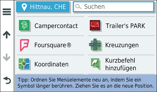 GARMIN Camper 780 - Zieleingabe 2 von 2