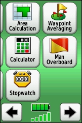 GARMIN Dakota 10 main menu (4 of 4)