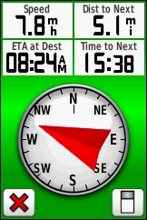 GARMIN Dakota 10 navigation (compass)