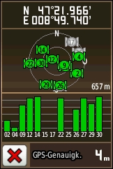 GARMIN Dakota 10 Satelliten