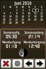GARMIN Dakota 10 Sonne / Mond