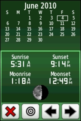 GARMIN Dakota 10 sun / moon