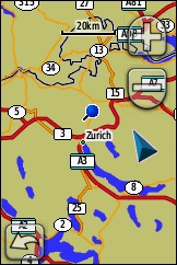 GARMIN Dakota 20 Grundkarte Zuerich und Umgebung